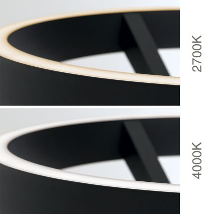 Dimbare LED-staande lamp KOLK LED/40W/230V 2700/4000K zwart