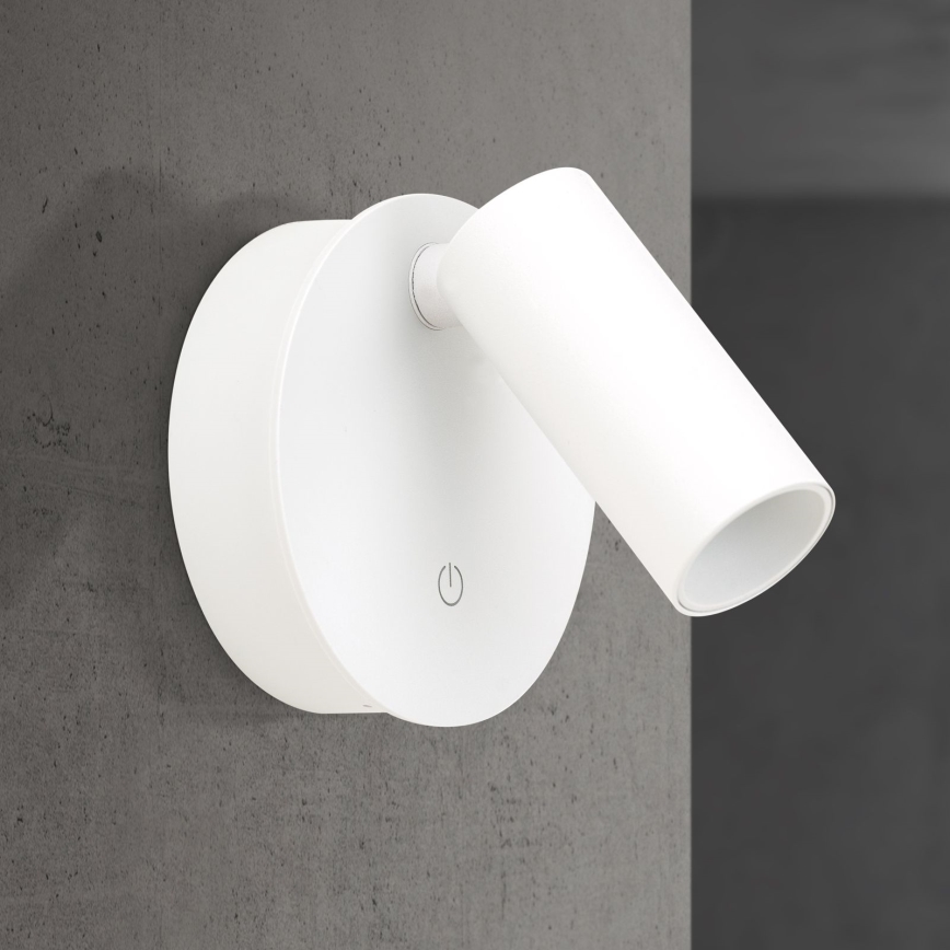 Dimbare oplaadbare LED-wandspot met aanraakbediening LUXY LED/1W/5V 2200 mAh 2700/3000/4000K wit