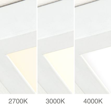 LED-dimbare plafondlamp DISC LED/30W/230V 2700/3000/4000K 39x39 cm wit