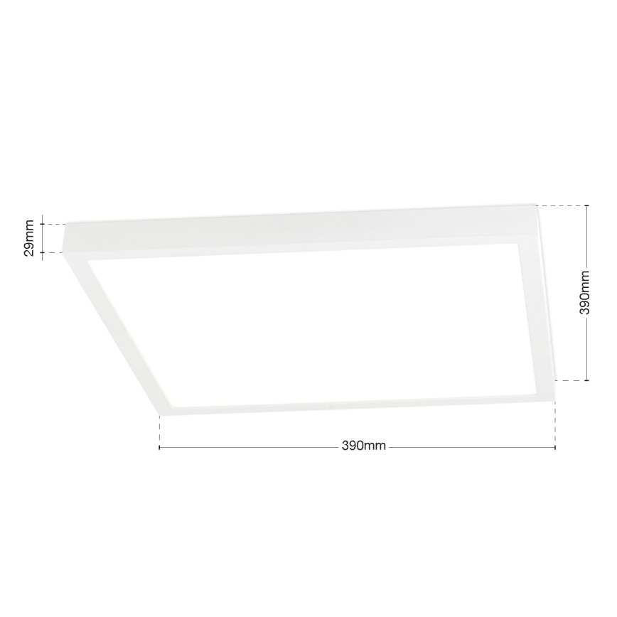 LED-dimbare plafondlamp DISC LED/30W/230V 2700/3000/4000K 39x39 cm wit