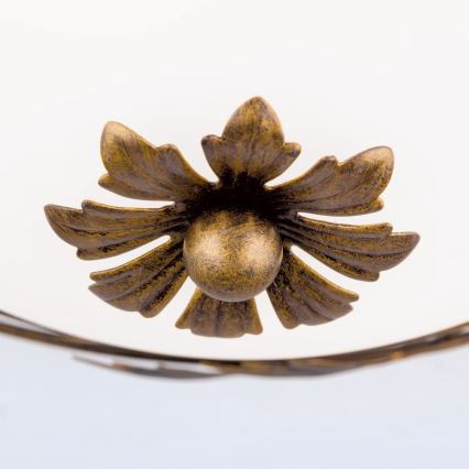 Plafondlamp FLEUR 2xE27/60W/230V diameter 40 cm brons