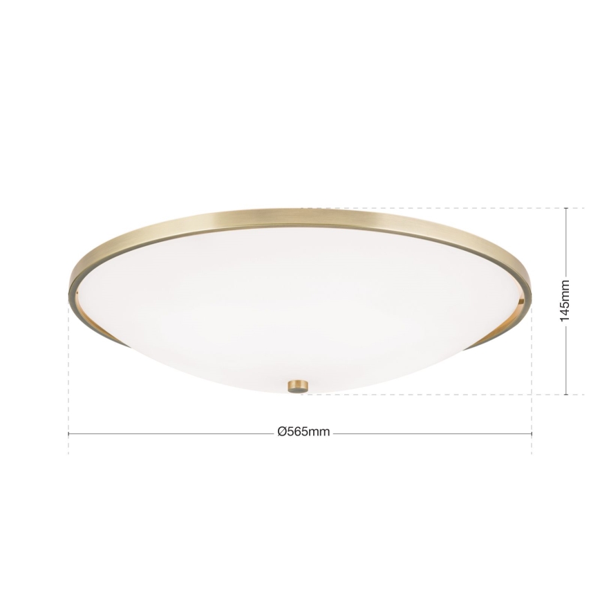 Plafondlamp AIDA 5xE27/60W/230V diameter 56,5 cm messing