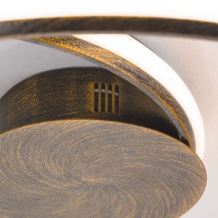 LED Dimbaar Plafondlamp CIRCUS LED/30W/230V bruin/patina