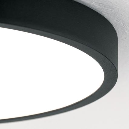 LED Plafondlamp BULLY LED/24W/230V diameter 24 cm zwart