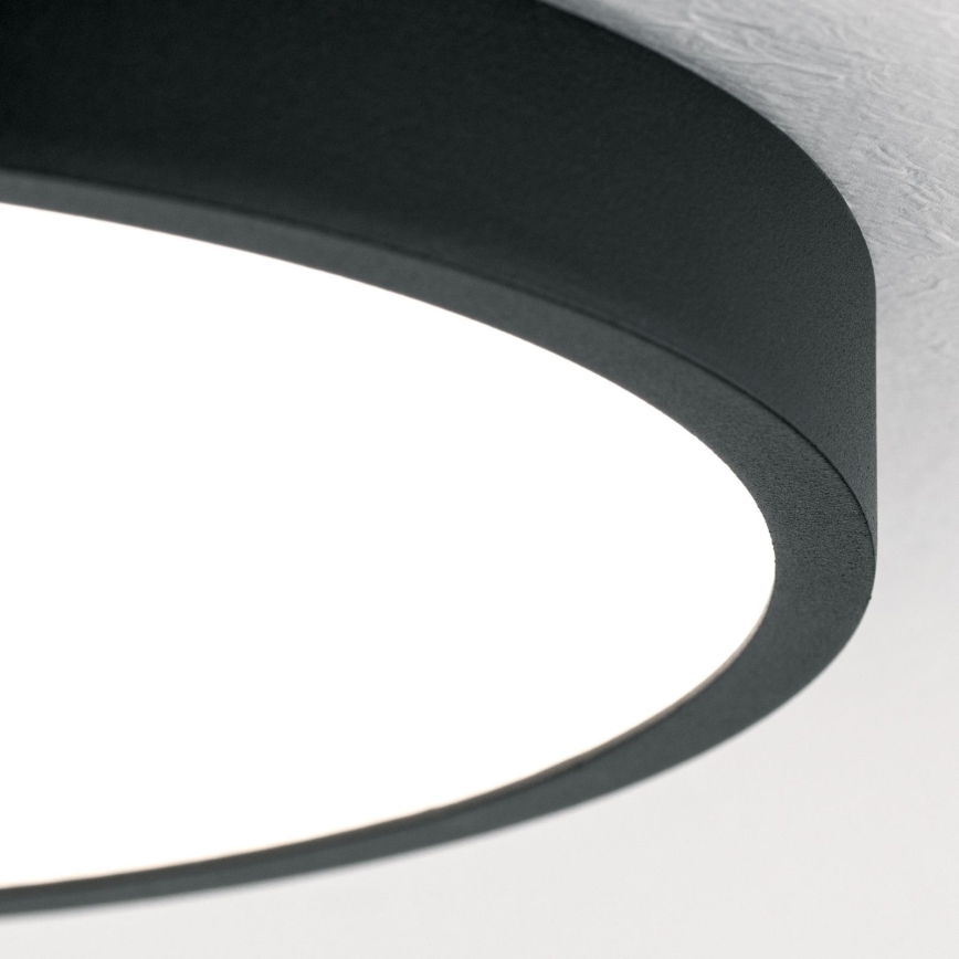 LED Plafondlamp BULLY LED/24W/230V diameter 24 cm zwart