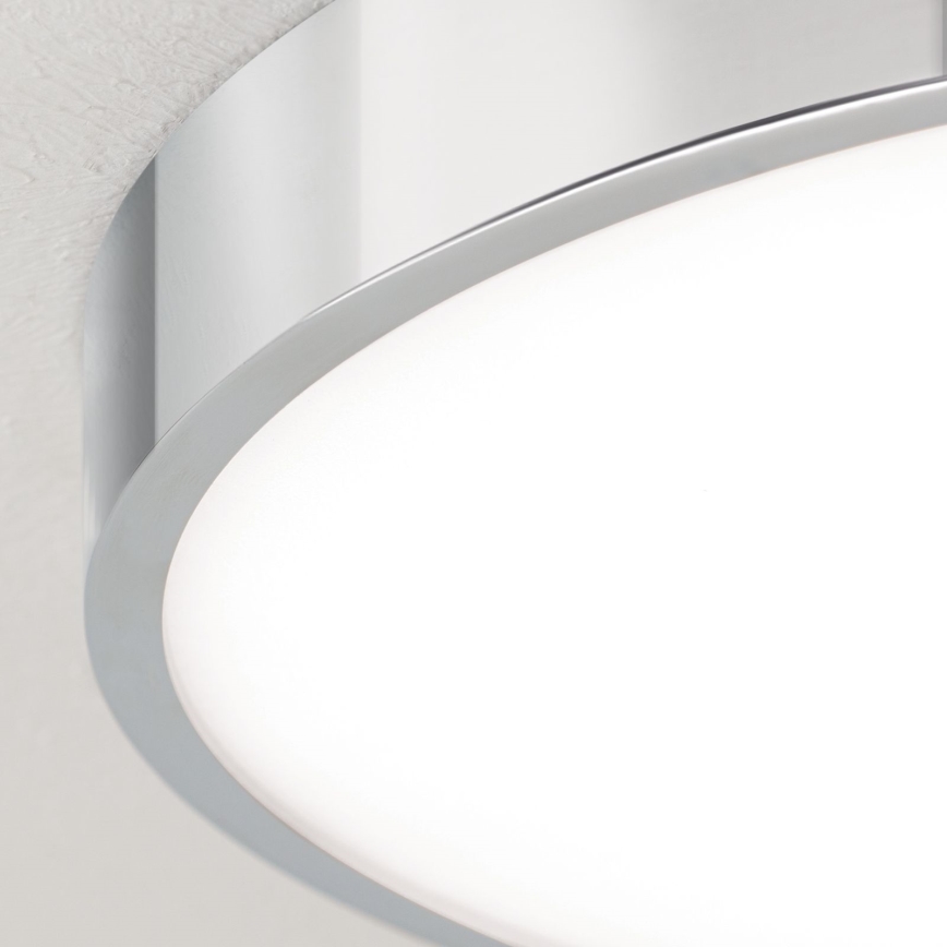 LED Plafondlamp BULLY LED/28W/230V diameter 28 cm glanzend chroom