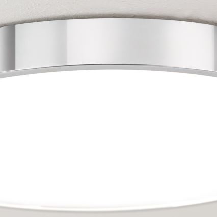 LED Plafondlamp BULLY LED/28W/230V diameter 28 cm glanzend chroom
