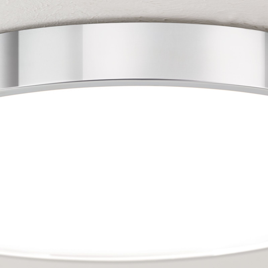 LED Plafondlamp BULLY LED/28W/230V diameter 28 cm glanzend chroom