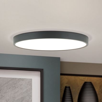 LED Plafondlamp BULLY LED/28W/230V diameter 28 cm zwart