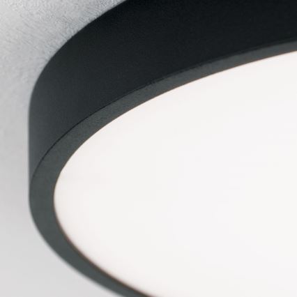LED Plafondlamp BULLY LED/28W/230V diameter 28 cm zwart
