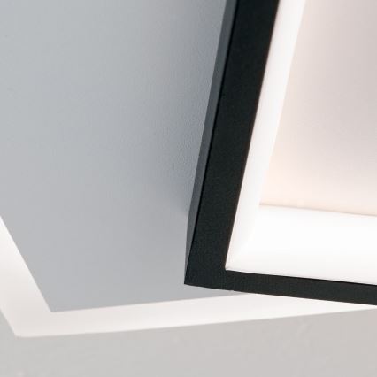 Dimbare LED Plafondlamp EMANUEL LED/50W/230V wit/zwart