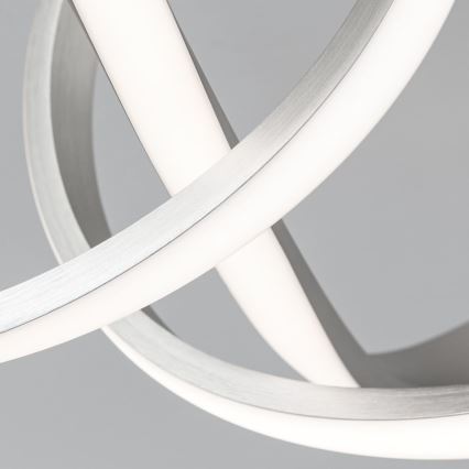 Dimbare LED bevestigde hanglamp CIRCUS LED/30W/230V mat chroom