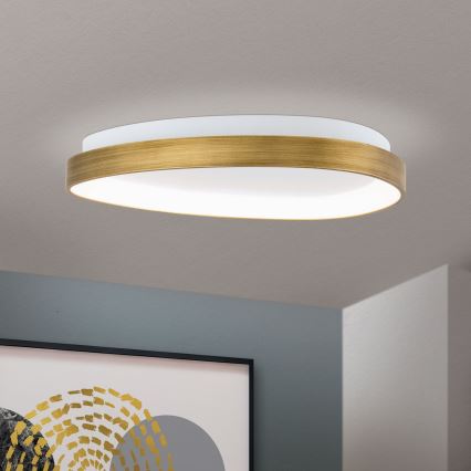 LED Plafondlamp CHARLIE LED/35W/230V diameter 45 cm goud