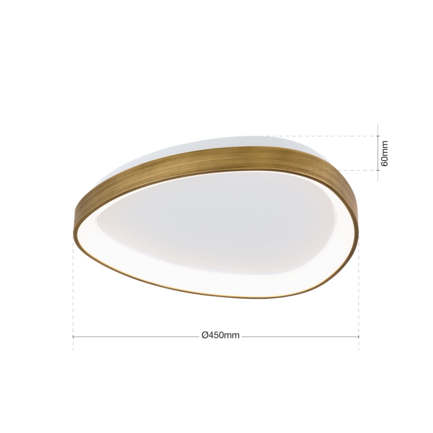 LED Plafondlamp CHARLIE LED/35W/230V diameter 45 cm goud