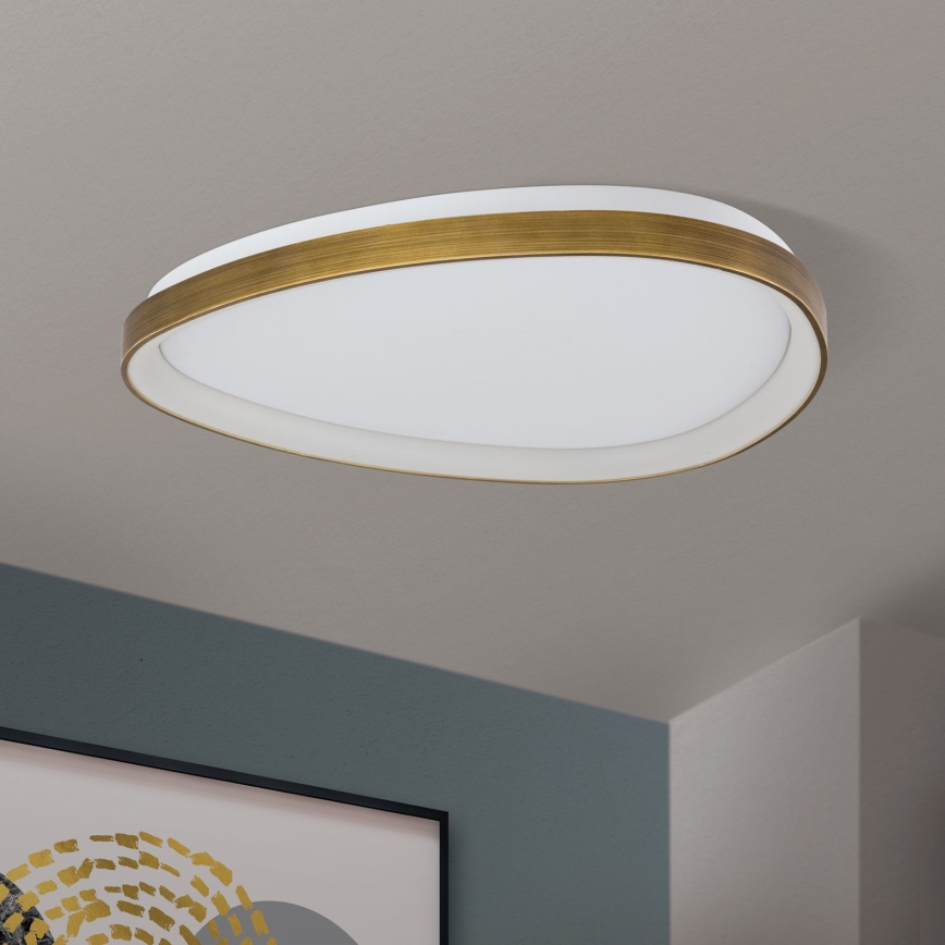 LED Plafondlamp CHARLIE LED/48W/230V diameter 65 cm goud