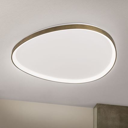 LED Plafondlamp CHARLIE LED/72W/230V diameter 80 cm goud