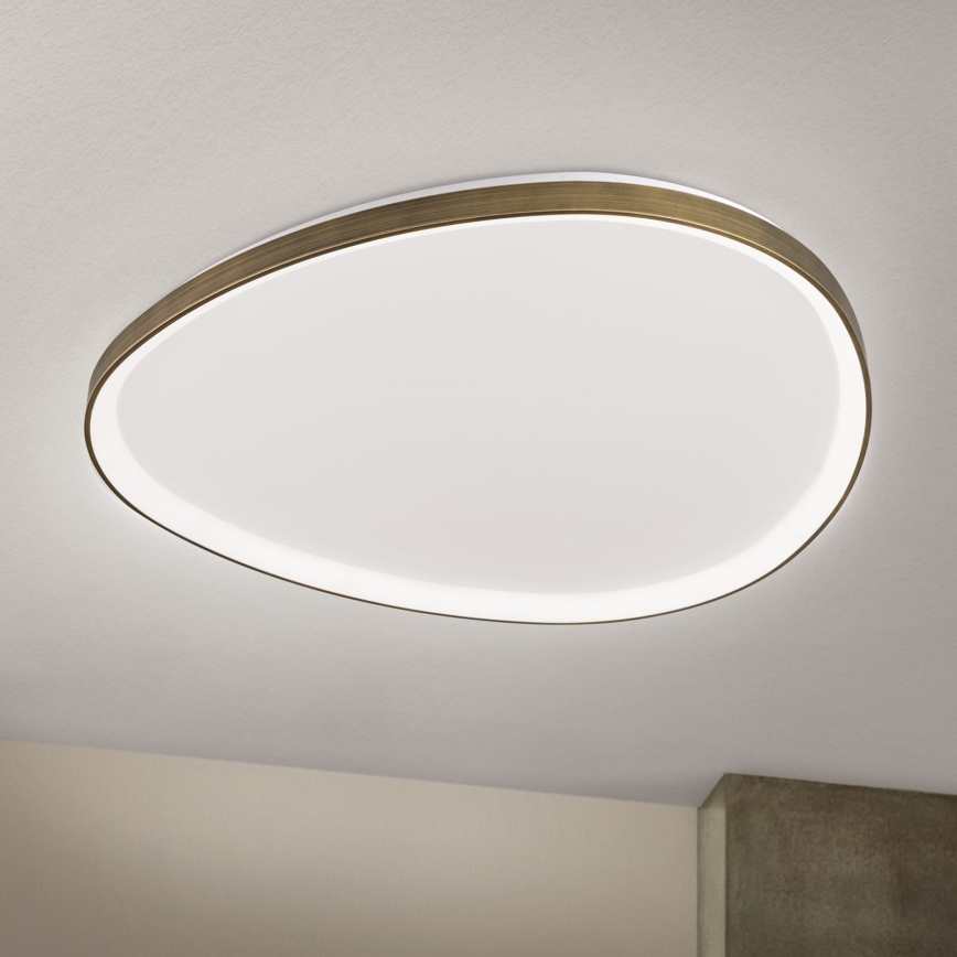 LED Plafondlamp CHARLIE LED/72W/230V diameter 80 cm goud