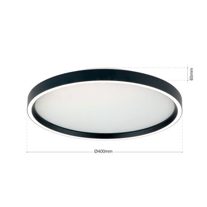 Dimbare LED Plafondlamp MASCA LED/36W/230V 2700/3350/4000K diameter 40 cm zwart