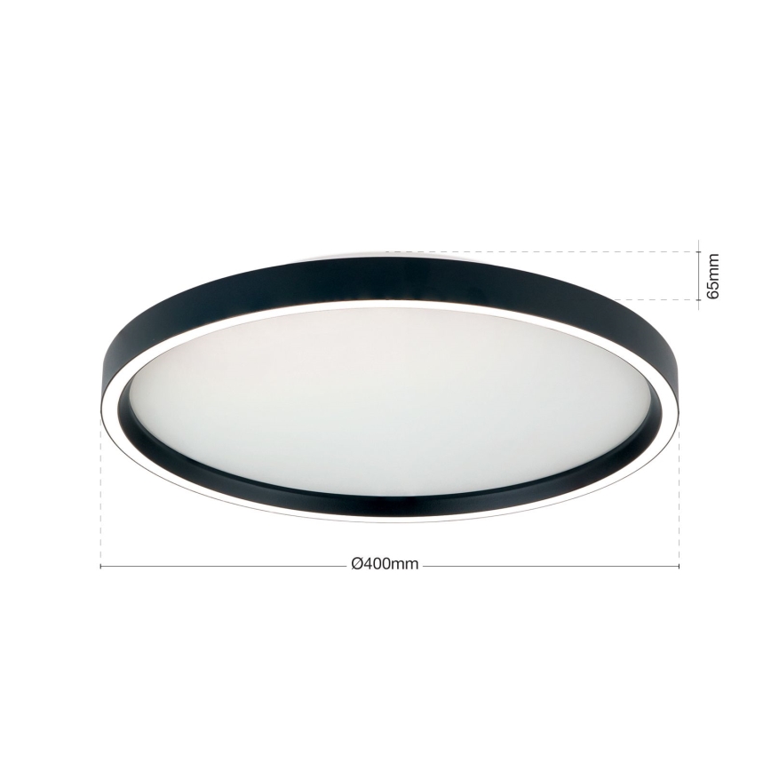 Dimbare LED Plafondlamp MASCA LED/36W/230V 2700/3350/4000K diameter 40 cm zwart