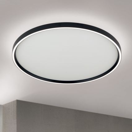 Dimbare LED Plafondlamp MASCA LED/47W/230V 2700/3350/4000K diameter 60 cm zwart