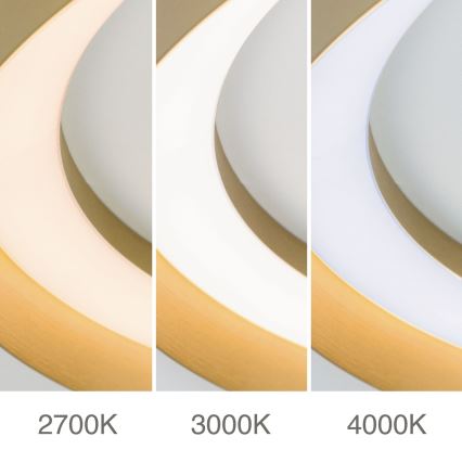 Dimbare LED Plafondlamp MANTA LED/38W/230V 2700/3000/4000K diameter 45 cm goud