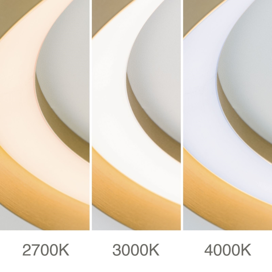 Dimbare LED Plafondlamp MANTA LED/38W/230V 2700/3000/4000K diameter 45 cm goud