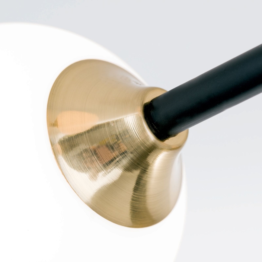 Bevestigde hanglamp SNOWWHITE 6xG9/20W/230V diameter 84 cm zwart/goud