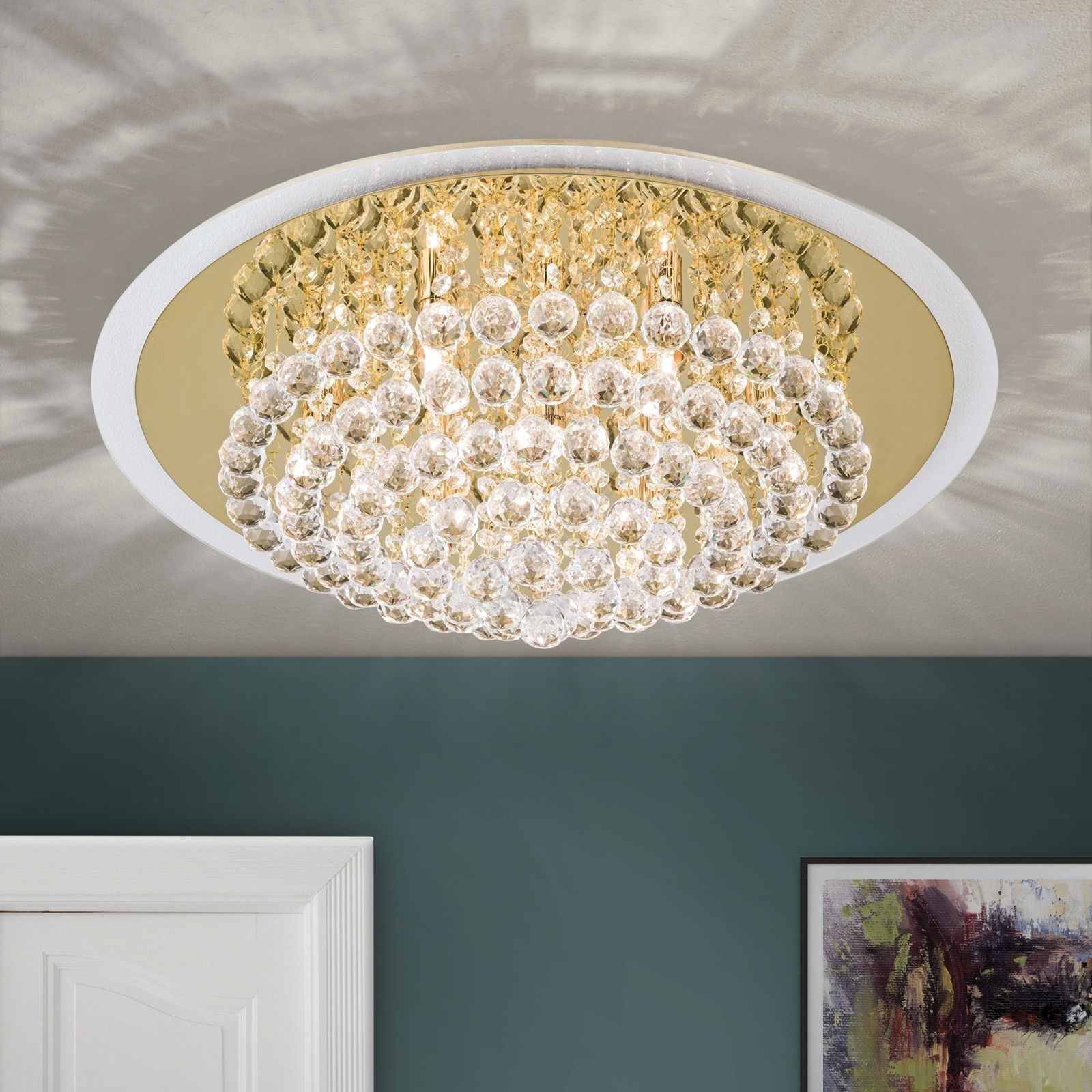 Moderne Dimbare LED Plafondlamp met Bloemblaadje