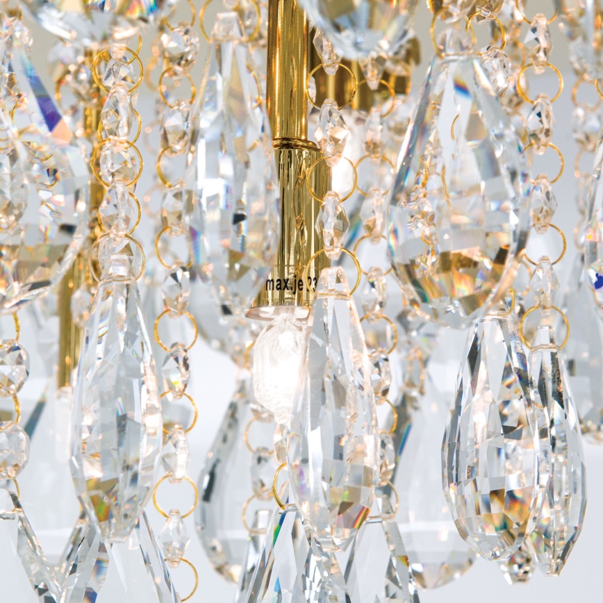 Kristallen plafondlamp CELESTE 6xG9/40W/230V diameter 45 cm goud