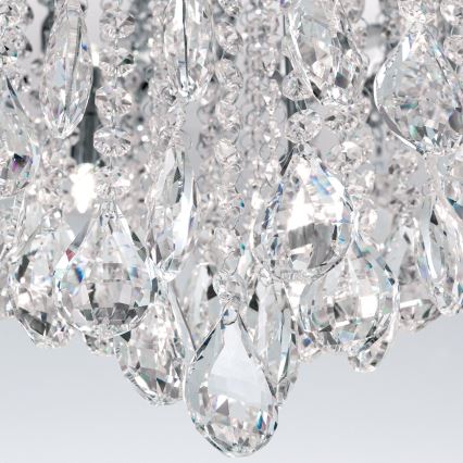 Kristallen plafondlamp CELESTE 12xG9/40W/230V diameter 75 cm glanzend chroom