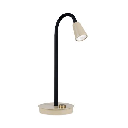 Dimbare flexibele bureaulamp DOTTY 1xGU10/10W/230V beige/zwart