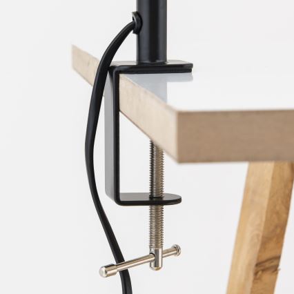 Flexibele bureaulamp met klem DOTTY 1xGU10/10W/230V messing/zwart