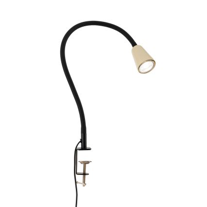 Flexibele tafellamp met klem DOTTY 1xGU10/10W/230V beige/zwart