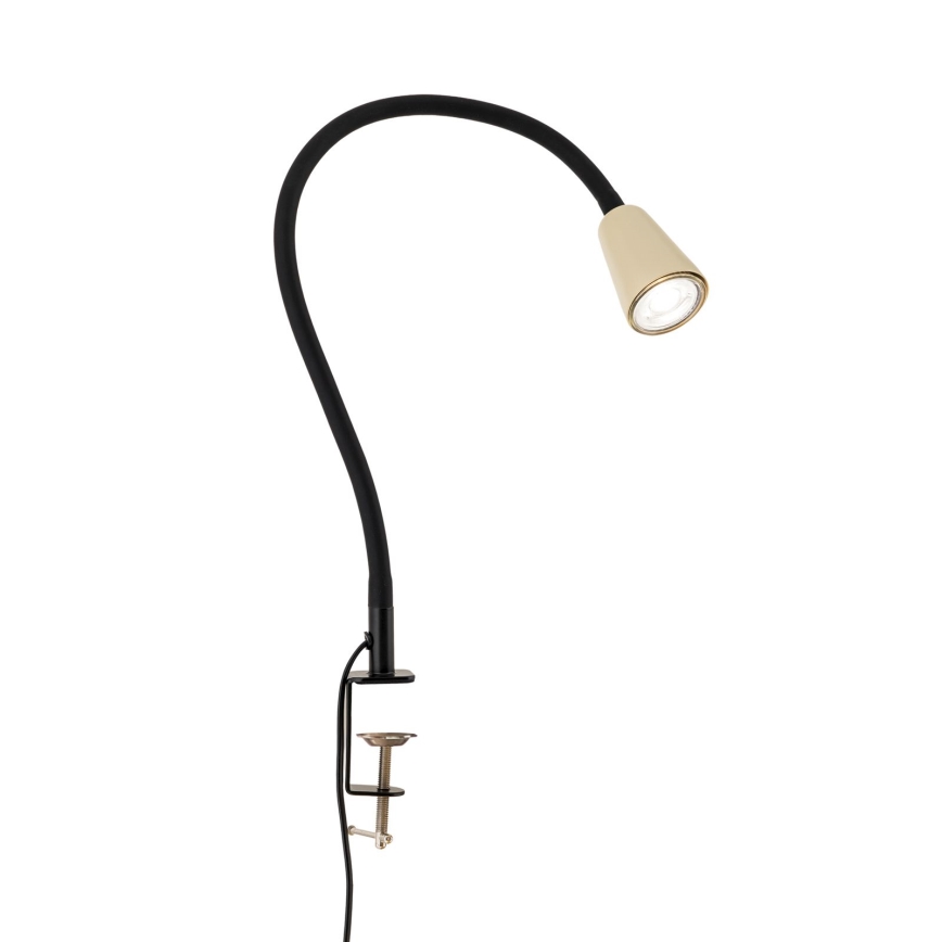 Flexibele tafellamp met klem DOTTY 1xGU10/10W/230V beige/zwart