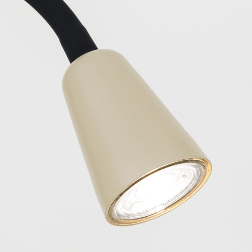 Flexibele vloerlamp DOTTY 1xGU10/10W/230V beige/zwart