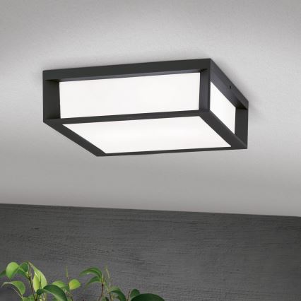 Buitenlamp HENRY 2xE27/15W/230V 26x26 cm IP44 antraciet