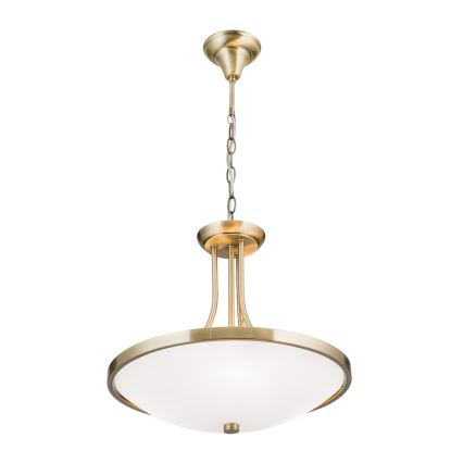 Hanglamp aan een ketting AIDA 3xE27/60W/230V diameter 39,5 cm messing