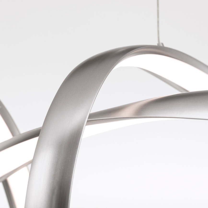 Dimbare LED hanglamp aan een koord CIRCUS LED/36W/230V zilver