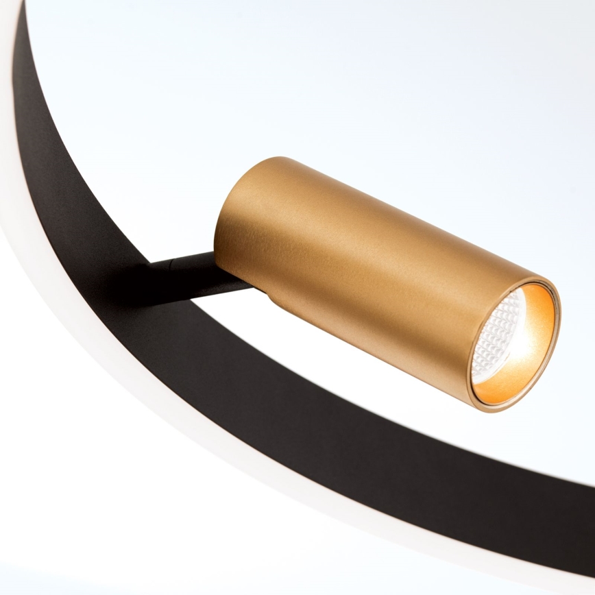 LED Dimbare hanglamp aan kabel BERLIN LED/50W/230V zwart/goud