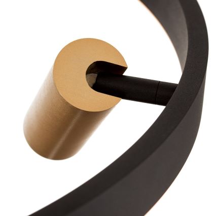 LED Dimbare hanglamp aan kabel BERLIN LED/50W/230V zwart/goud
