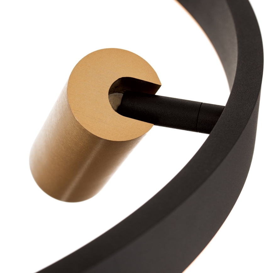 Dimbare LED-hanglamp met kabel BERLIN LED/50W/230V zwart/goud