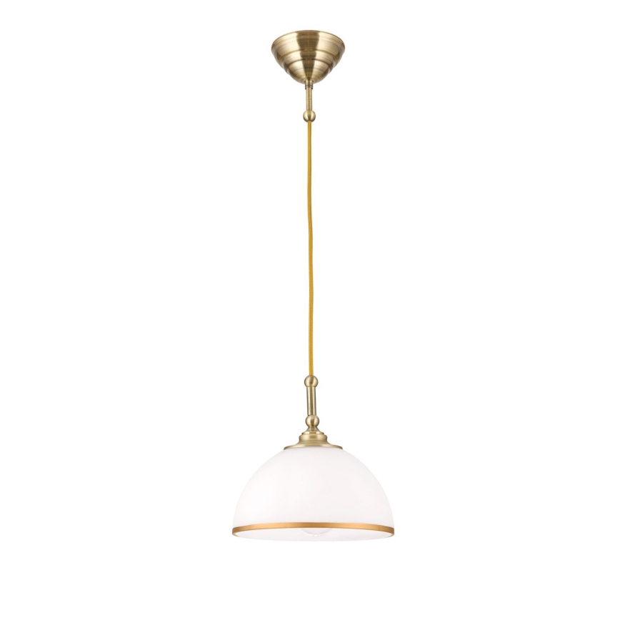 Hanglamp aan een koord OLD LAMP 1xE27/40W/230V wit/messing