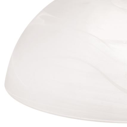 Kroonluchter aan ketting RULA 1xE27/40W/230V Ø 35 cm wit/brons