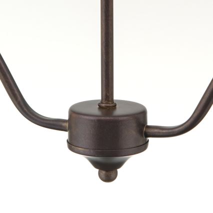 Kroonluchter met ketting RULA 2xE27/40W/230V wit/brons