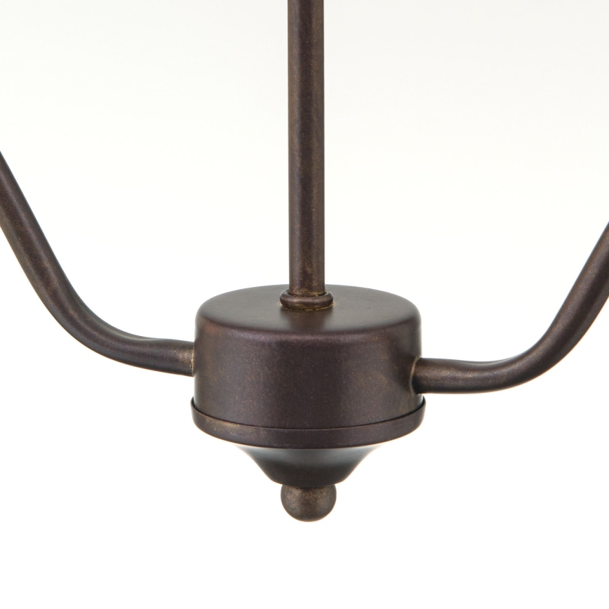 Kroonluchter met ketting RULA 2xE27/40W/230V wit/brons