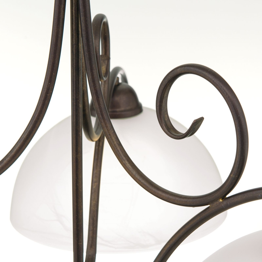 Orion - Kroonluchter met ketting RULA 3xE27/40W/230V Ø 70 cm wit/brons