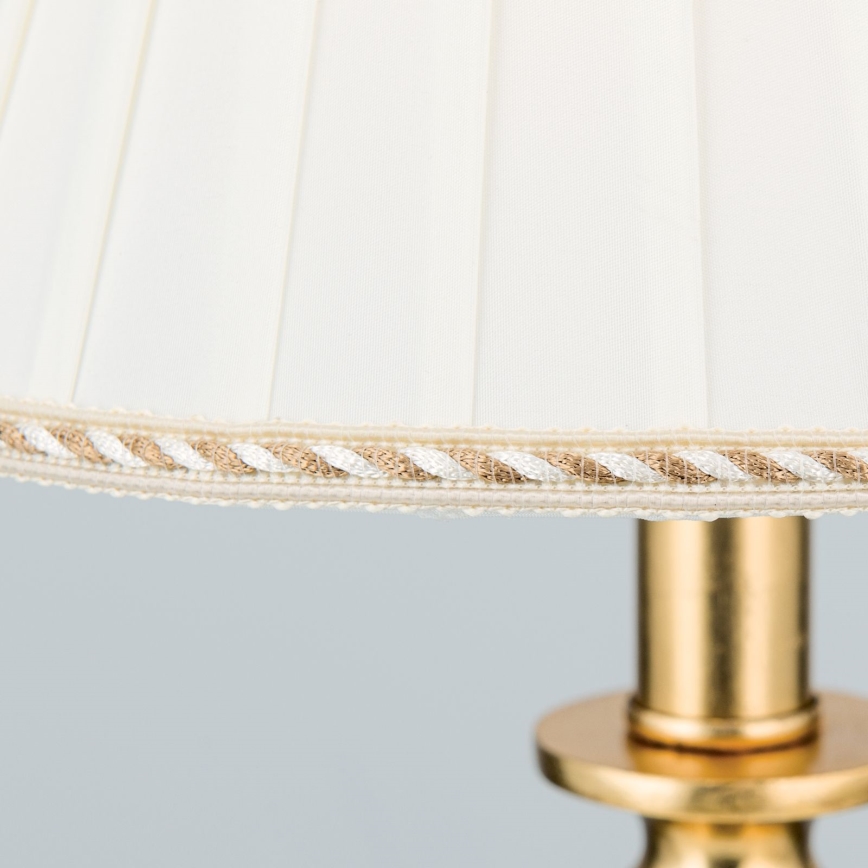 Tafellamp FONSA 1xE27/60W/230V 61 cm wit/goud