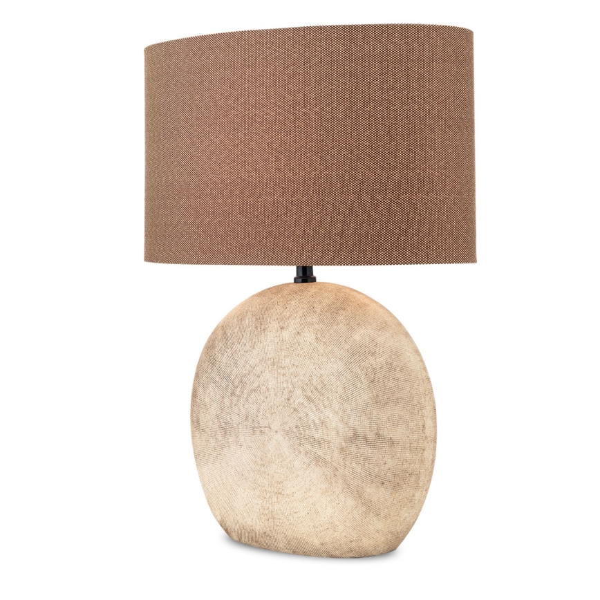 Tafellamp ETHNO 1xE27/60W/230V keramiek bruin/beige