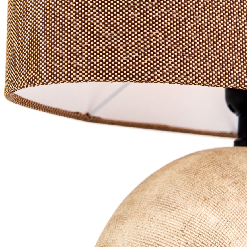 Tafellamp ETHNO 1xE27/60W/230V keramiek bruin/beige