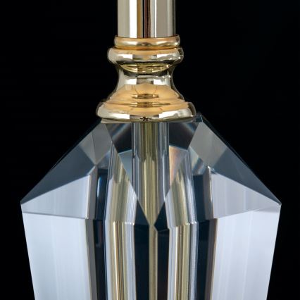 Kristallen tafellamp VERONIQUE 1xE27/60W/230V crème/doorzichtig